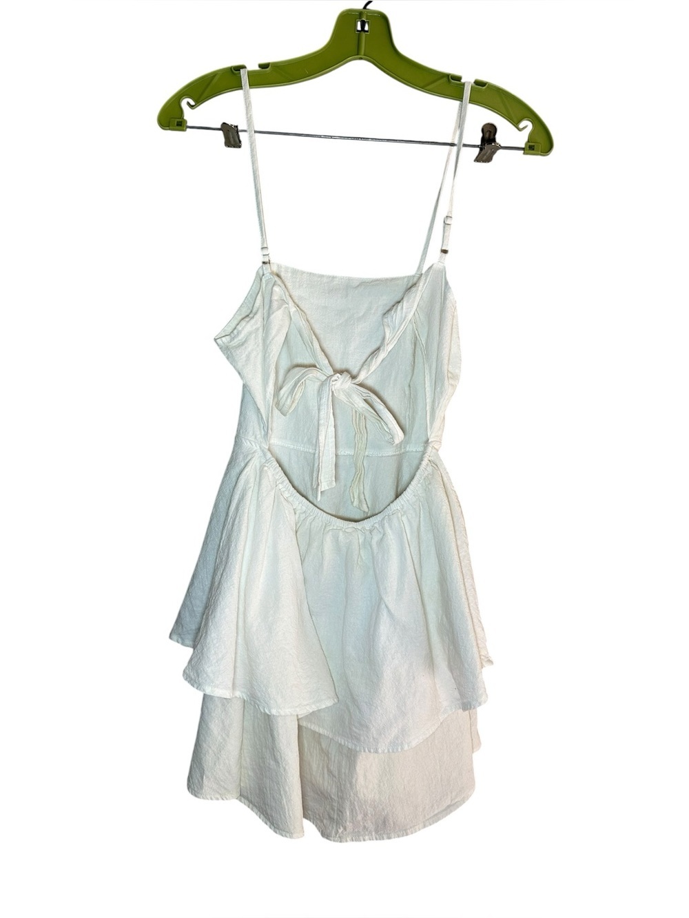 White tiered mini dress size XS - Picture 5 of 5